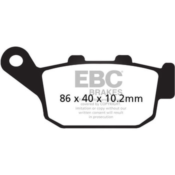 SFA シリーズ スクーター オーガニック パッド リア左側用 EBC Brakes (イービーシーブレーキ)