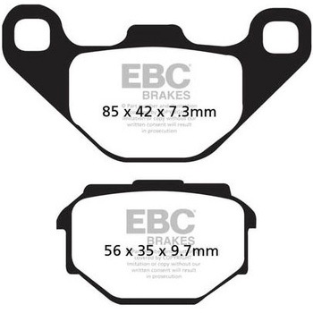 SFA シリーズ スクーター オーガニック パッド フロント左側用 EBC Brakes (イービーシーブレーキ)