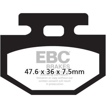 SFA シリーズ スクーター オーガニック パッド フロント左側用 EBC Brakes (イービーシーブレーキ)