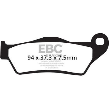 SFA シリーズ スクーター オーガニック パッド フロント右側用 - EBC Brakes (イービーシーブレーキ)