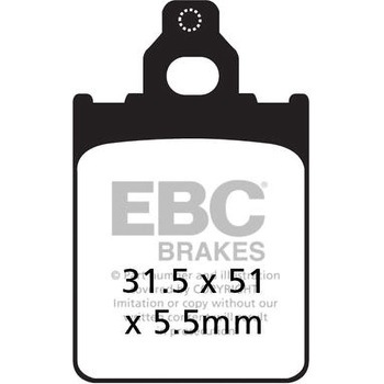 SFA シリーズ スクーター オーガニック パッド フロント左側用 EBC Brakes (イービーシーブレーキ)
