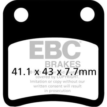SFA シリーズ スクーター オーガニック パッド フロント左側用 EBC Brakes (イービーシーブレーキ)