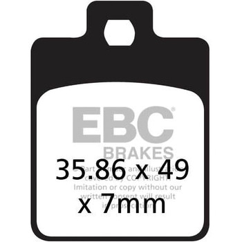 SFA シリーズ スクーター オーガニック パッド フロント左側用 EBC Brakes (イービーシーブレーキ)