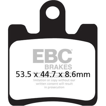 SFA シリーズ スクーター オーガニック パッド(4個)フロント左側用 EBC Brakes (イービーシーブレーキ)