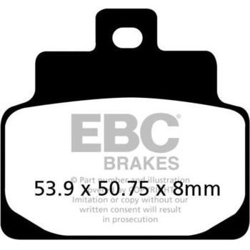SFA シリーズ スクーター オーガニック パッド フロント左側用 EBC Brakes (イービーシーブレーキ)