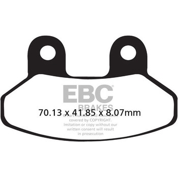 SFA シリーズ スクーター オーガニック パッド フロント左側用 EBC Brakes (イービーシーブレーキ)