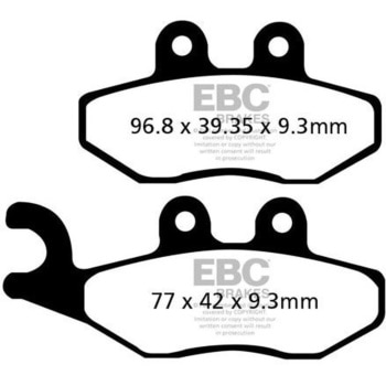 SFA シリーズ スクーター オーガニック パッド フロント左側用 EBC Brakes (イービーシーブレーキ)