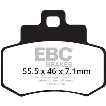 SFA シリーズ スクーター オーガニック パッド リア右側用 EBC Brakes (イービーシーブレーキ)