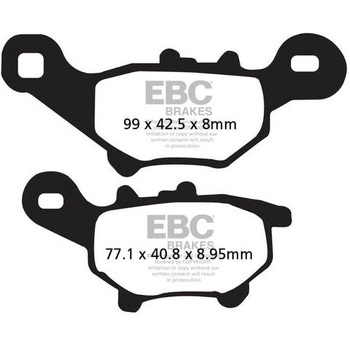 SFA シリーズ スクーター オーガニック パッド フロント左側用 EBC Brakes (イービーシーブレーキ)