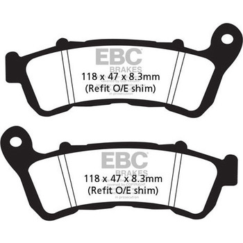SFA シリーズ スクーター オーガニック パッド フロント左側用 EBC Brakes (イービーシーブレーキ)