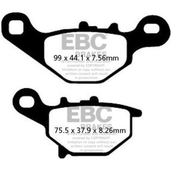 SFA シリーズ スクーター オーガニック パッド フロント左側用 EBC Brakes (イービーシーブレーキ)