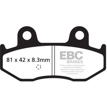 SFA シリーズ スクーター オーガニック パッド リア左側用 EBC Brakes (イービーシーブレーキ)