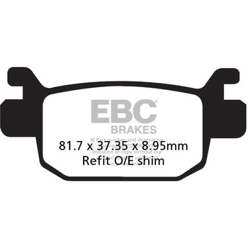 SFA シリーズ スクーター オーガニック パッド リア左側用 EBC Brakes (イービーシーブレーキ)