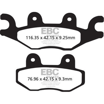 SFA シリーズ スクーター オーガニック パッド フロント左側用 EBC Brakes (イービーシーブレーキ)