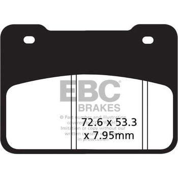 SFA シリーズ スクーター オーガニック パッド フロント左側用 EBC Brakes (イービーシーブレーキ)