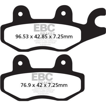 SFA シリーズ スクーター オーガニック パッド フロント左側用 EBC Brakes (イービーシーブレーキ)