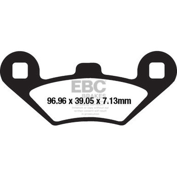 SFA シリーズ スクーター オーガニック パッド フロント左側用 EBC Brakes (イービーシーブレーキ)