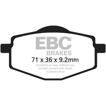 SFAHH シンタリング ScooteR シリーズ パッド リア左側用 EBC Brakes (イービーシーブレーキ)