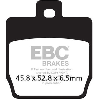 SFAHH シンタリング ScooteR シリーズ パッド リア左側用 EBC Brakes (イービーシーブレーキ)