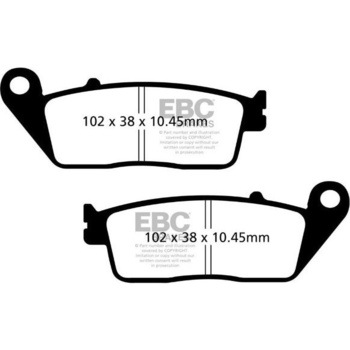 SFAHH シンタリング ScooteR シリーズ パッド リア左側用 EBC Brakes (イービーシーブレーキ)
