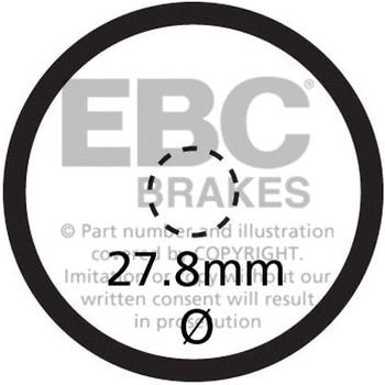 PARKING BRAKE PAD -T-MAX 530 フロント左側用 - EBC Brakes (イービーシーブレーキ)