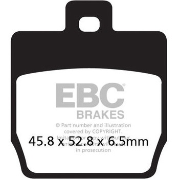 SFAC カーボンシリーズ Scooter パッド リア左側用 EBC Brakes (イービーシーブレーキ)