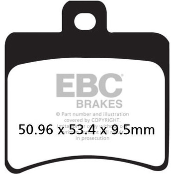 SFAC カーボンシリーズ Scooter パッド リア左側用 EBC Brakes (イービーシーブレーキ)