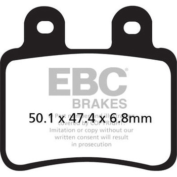 SFAC カーボンシリーズ Scooter パッド リア左側用 EBC Brakes (イービーシーブレーキ)