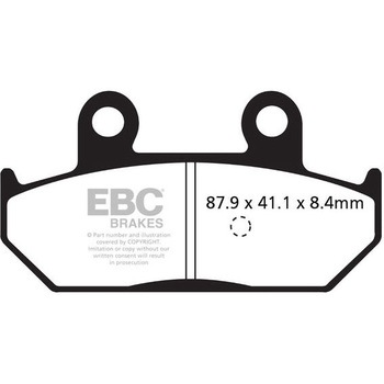SFAC カーボンシリーズ Scooter パッド リア左側用 EBC Brakes (イービーシーブレーキ)
