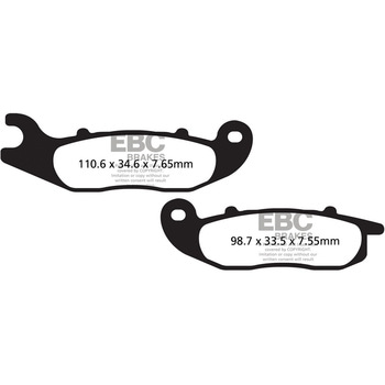 SFAC693 SFAC カーボンシリーズ Scooter パッド フロント左側用 EBC Brakes (イービーシーブレーキ) 43855518