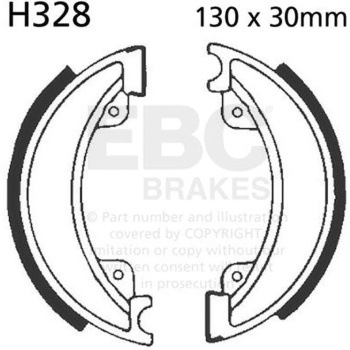 Plain モーターサイクル リプレイスメント ブレーキシューズ フロント左側用 EBC Brakes (イービーシーブレーキ)