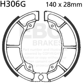 H306G ���[�^�[�T�C�N�� �a�t�� ���v���C�X�����g �u���[�L�V���[�Y ���A�E���p EBC Brakes (�C�[�r�[�V�[�u���[�L) 43857776