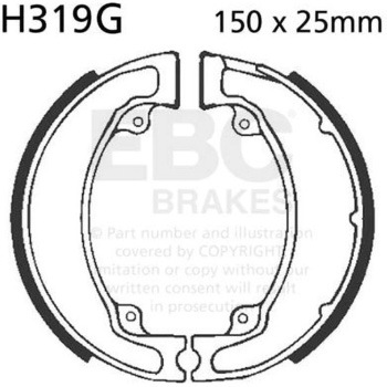 H319G ���[�^�[�T�C�N�� �a�t�� ���v���C�X�����g �u���[�L�V���[�Y �t�����g�����p EBC Brakes (�C�[�r�[�V�[�u���[�L) 43857846