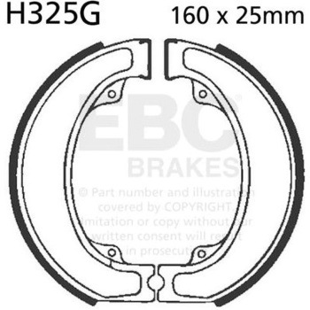 H325G ���[�^�[�T�C�N�� �a�t�� ���v���C�X�����g �u���[�L�V���[�Y ���A�����p EBC Brakes (�C�[�r�[�V�[�u���[�L) 43857880