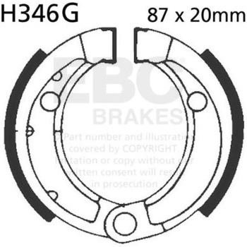 H346G ���[�^�[�T�C�N�� �a�t�� ���v���C�X�����g �u���[�L�V���[�Y �t�����g�����p EBC Brakes (�C�[�r�[�V�[�u���[�L) 43858020