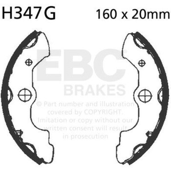 H347G ���[�^�[�T�C�N�� �a�t�� ���v���C�X�����g �u���[�L�V���[�Y �t�����g�����p EBC Brakes (�C�[�r�[�V�[�u���[�L) 43858029