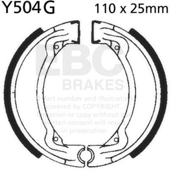 Y504G ���[�^�[�T�C�N�� �a�t�� ���v���C�X�����g �u���[�L�V���[�Y ���A�����p EBC Brakes (�C�[�r�[�V�[�u���[�L) 43858065