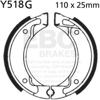 Y518G ���[�^�[�T�C�N�� �a�t�� ���v���C�X�����g �u���[�L�V���[�Y �t�����g�����p EBC Brakes (�C�[�r�[�V�[�u���[�L) 43858135