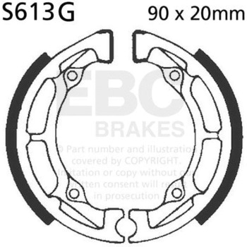 S613G ���[�^�[�T�C�N�� �a�t�� ���v���C�X�����g �u���[�L�V���[�Y �t�����g�����p EBC Brakes (�C�[�r�[�V�[�u���[�L) 43858266
