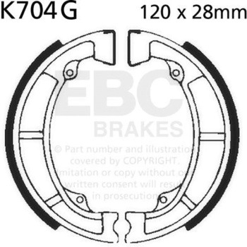 K704G ���[�^�[�T�C�N�� �a�t�� ���v���C�X�����g �u���[�L�V���[�Y �t�����g�����p EBC Brakes (�C�[�r�[�V�[�u���[�L) 43858467