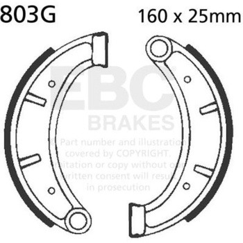 803G ���[�^�[�T�C�N�� �a�t�� ���v���C�X�����g �u���[�L�V���[�Y �t�����g�����p EBC Brakes (�C�[�r�[�V�[�u���[�L) 43858564