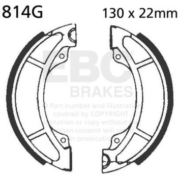 814G ���[�^�[�T�C�N�� �a�t�� ���v���C�X�����g �u���[�L�V���[�Y �t�����g�����p EBC Brakes (�C�[�r�[�V�[�u���[�L) 43858607