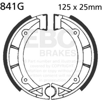 841G ���[�^�[�T�C�N�� �a�t�� ���v���C�X�����g �u���[�L�V���[�Y �t�����g�����p EBC Brakes (�C�[�r�[�V�[�u���[�L) 43858659