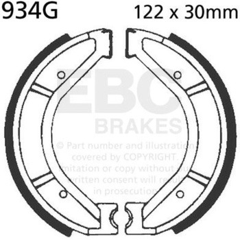 934G ���[�^�[�T�C�N�� �a�t�� ���v���C�X�����g �u���[�L�V���[�Y �t�����g�����p EBC Brakes (�C�[�r�[�V�[�u���[�L) 43858774