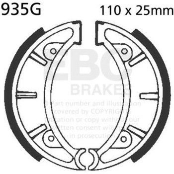 935G ���[�^�[�T�C�N�� �a�t�� ���v���C�X�����g �u���[�L�V���[�Y �t�����g�����p EBC Brakes (�C�[�r�[�V�[�u���[�L) 43858790