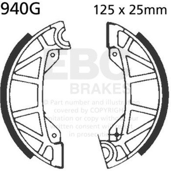 940G ���[�^�[�T�C�N�� �a�t�� ���v���C�X�����g �u���[�L�V���[�Y �t�����g�����p EBC Brakes (�C�[�r�[�V�[�u���[�L) 43858826