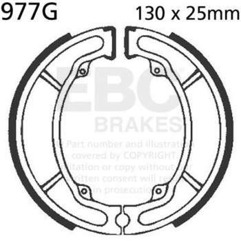 977G ���[�^�[�T�C�N�� �a�t�� ���v���C�X�����g �u���[�L�V���[�Y ���A�����p EBC Brakes (�C�[�r�[�V�[�u���[�L) 43858860