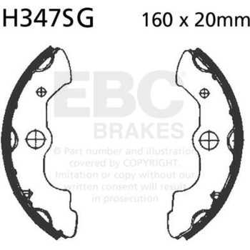 H347SG ���[�^�[�T�C�N�� �a�t�� ���v���C�X�����g �u���[�L�V���[�Y �t�����g�����p EBC Brakes (�C�[�r�[�V�[�u���[�L) 43858896