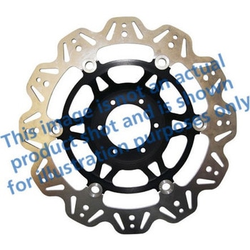 Veeシリーズ Sport バイク ブレーキディスク(ブラックハブ)フロント左側用 - EBC Brakes (イービーシーブレーキ)