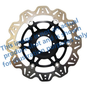 Veeシリーズ Sport バイク ブレーキディスク(ブラックハブ)フロント左側用 - EBC Brakes (イービーシーブレーキ)
